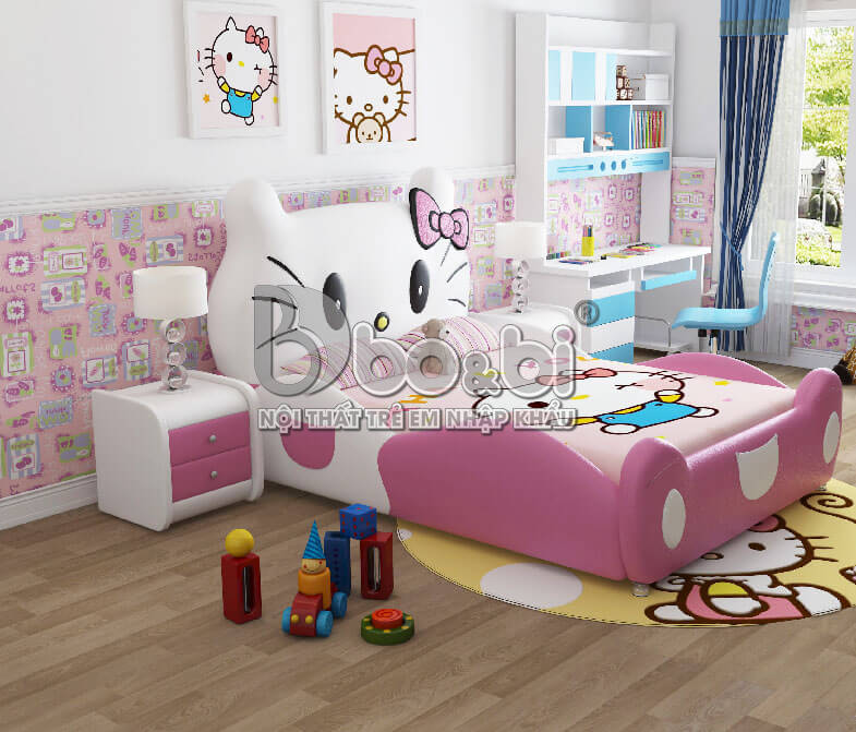 Bộ phòng ngủ cho bé hình Hello Kitty xinh xắn BBBABY12 2