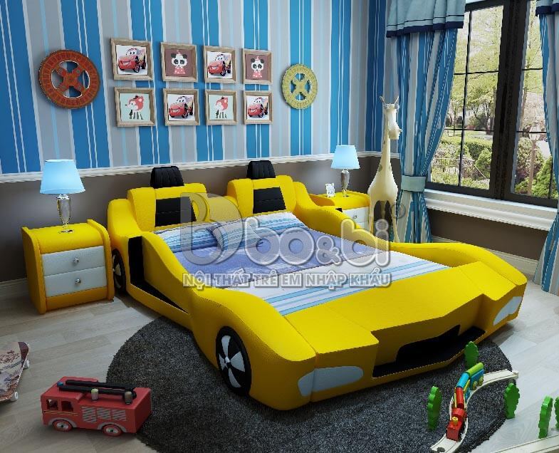 Phòng ngủ hình ô tô siêu Hot cho bé BBBABY08-4