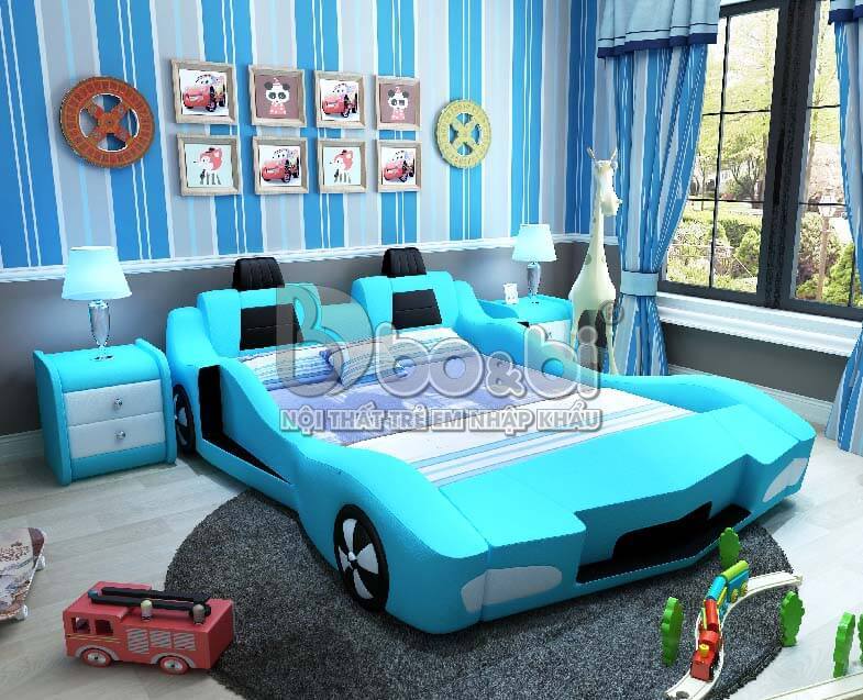 Phòng ngủ hình ô tô siêu Hot cho bé BBBABY08-5