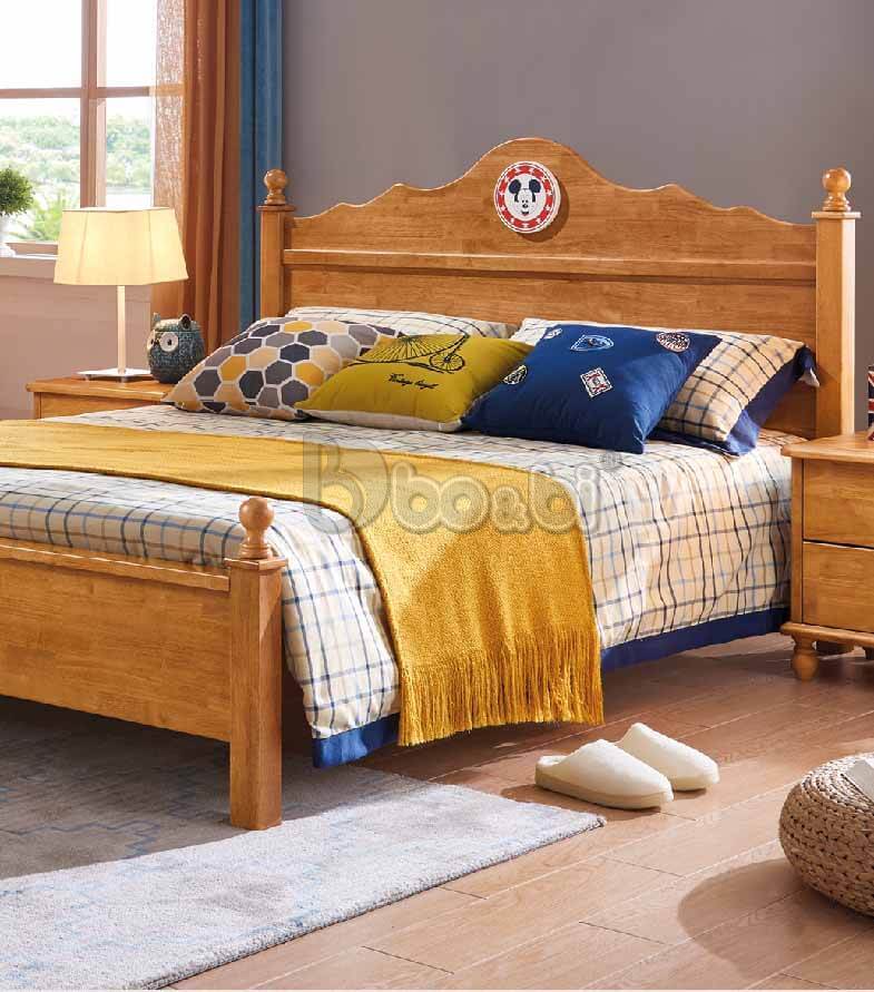 Giường ngủ cho bé trai gỗ tự nhiên sang trọng BBJY230GN-3