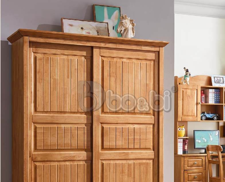 Tủ quần áo trẻ em gỗ tự nhiên cao cấp BBJY211TQ-3