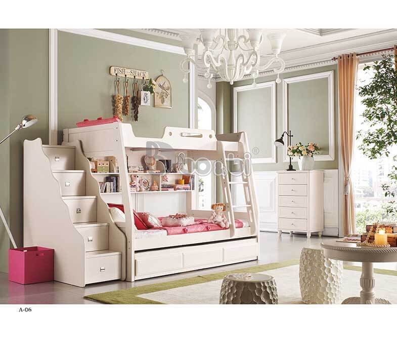 Giường tầng cho bé gái thiết kế đa năng BBJYA-06GT-2