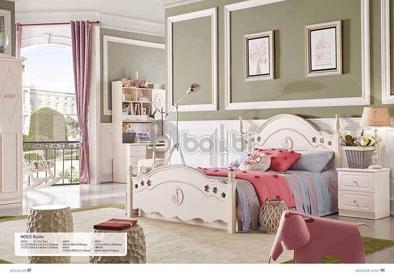 Phòng ngủ công chúa cho bé gái kiểu dáng điệu đà BBJY6003-4