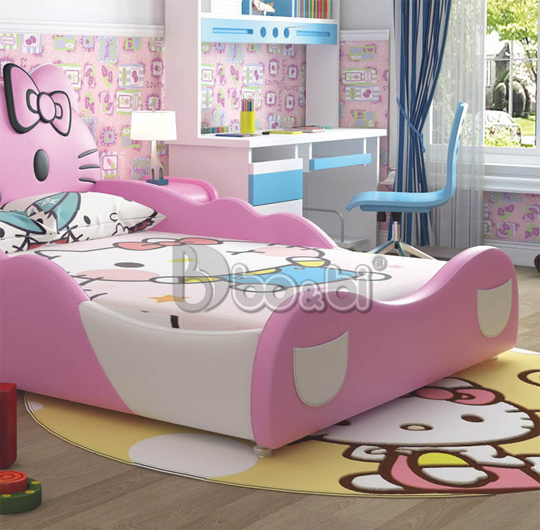 Giường ngủ công chúa sắc hồng dễ thương BB BABY L-02GN-3