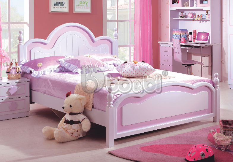 Giường ngủ màu hồng cho bé gái – lựa chọn hoàn mỹ cho phòng siêu xinh ảnh 3