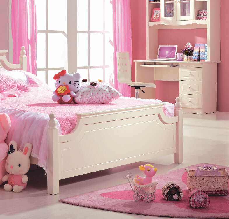Giường ngủ cho bé gái kiểu công chúa BB BABY E819GN-2