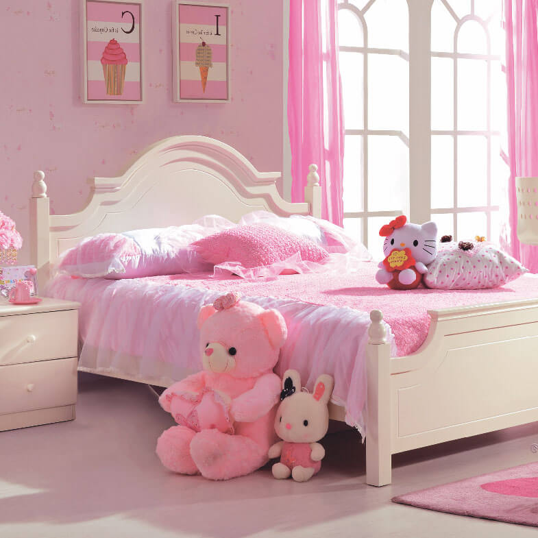 Giường ngủ cho bé gái kiểu công chúa BB BABY E819GN-3