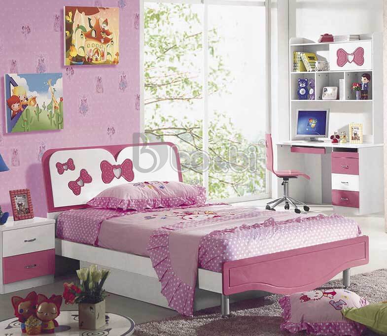 Giường ngủ màu hồng cho bé gái – lựa chọn hoàn mỹ cho phòng siêu xinh ảnh 2