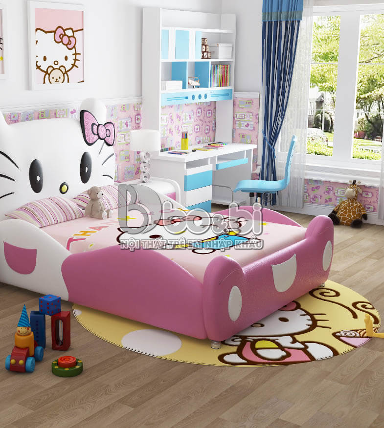 Bộ phòng ngủ cho bé hình Hello Kitty xinh xắn BBBABY12 3