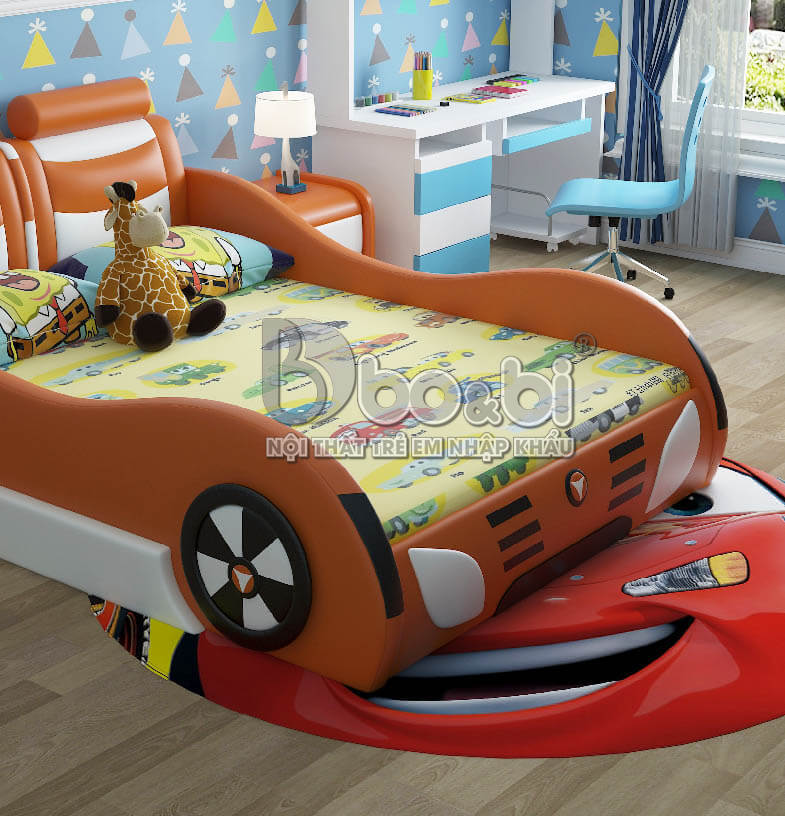 Giường ngủ ô tô dễ thương cho bé trai BBBABY04-3