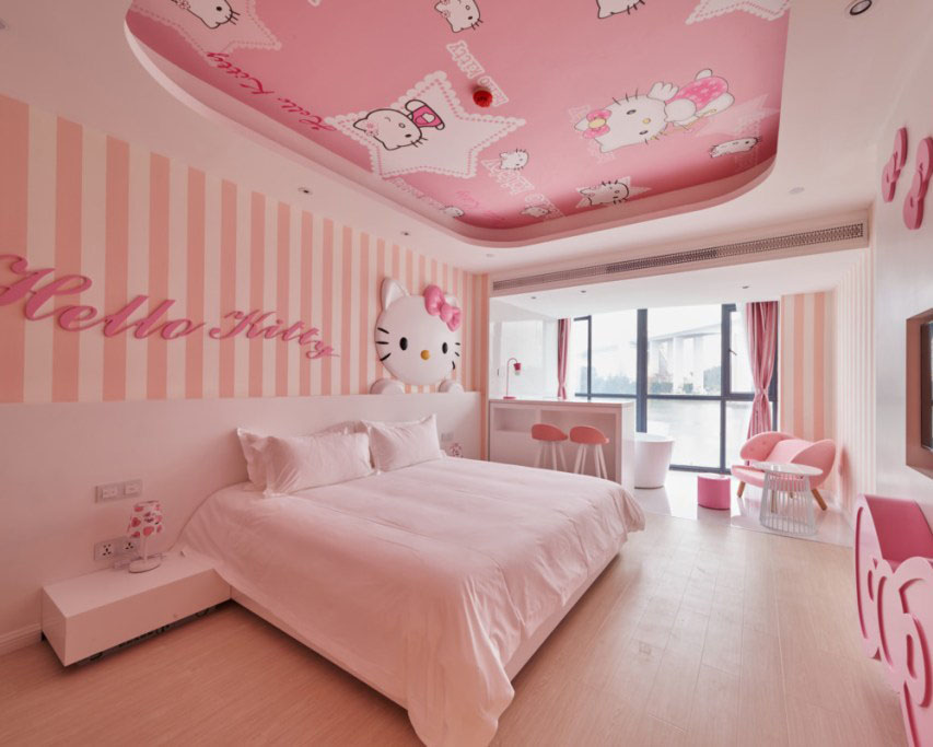 Mê Tít” với 5 mẫu phòng ngủ Hello Kitty cho bé gái đẹp tại bo&bi