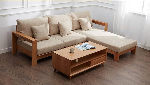 Mẫu sofa gỗ đẹp bằng gỗ xoan đào