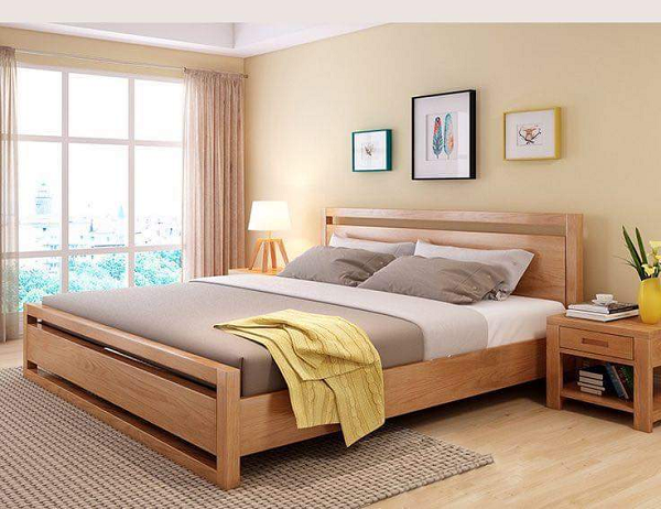 Màu sắc giường ngủ gỗ đẹp đơn giản