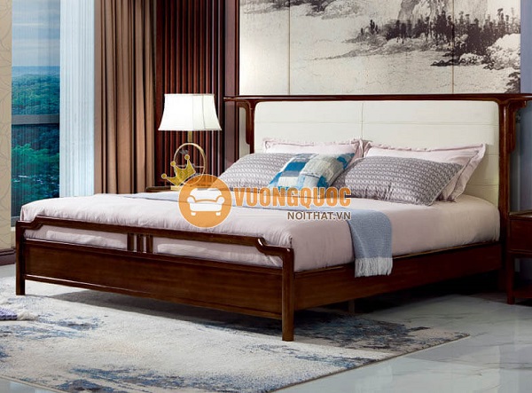 Mẫu giường gỗ đẹp hiện đại