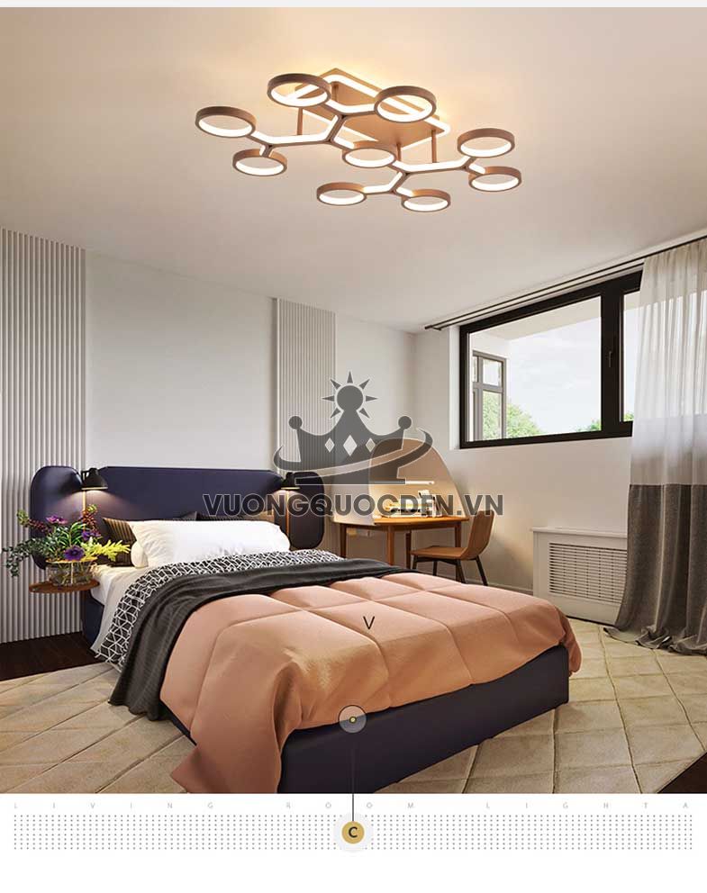 25 mẫu đèn trang trí phòng ngủ chung cư quyến rũ tại Vương Quốc Đèn