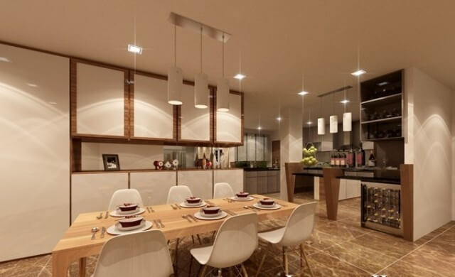 15 mẫu đèn bàn ăn chung cư cho bữa cơm gia đình thêm tuyệt vời hơn