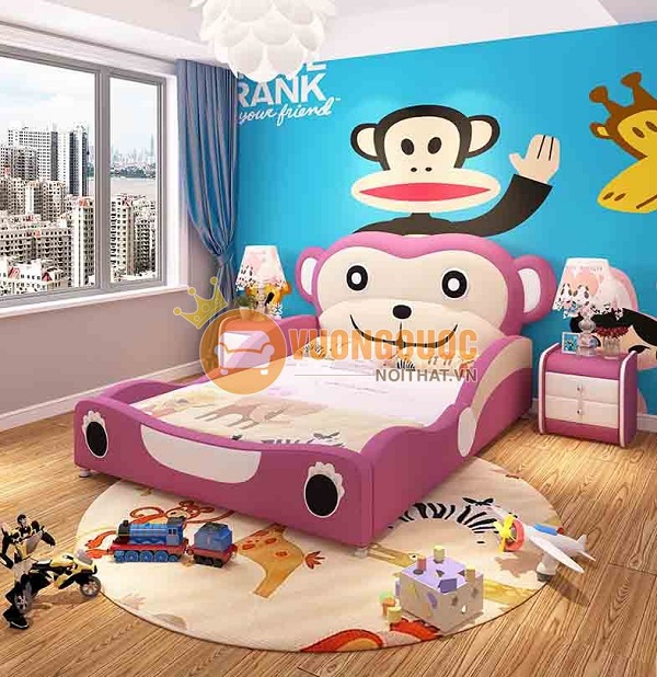 Trang trí phòng trẻ em với chiếc giường ngủ
