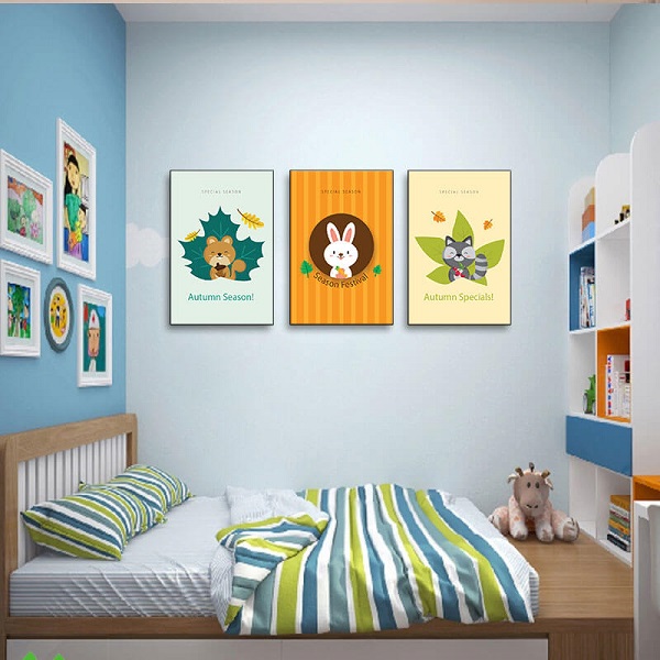 Trang trí phòng trẻ em với tranh trang trí