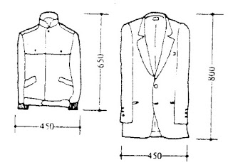 Kích thước khoác ngắn và áo vest nam