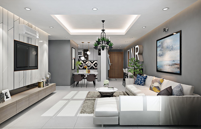 50 thiết kế phòng khách theo phong cách hiện đại