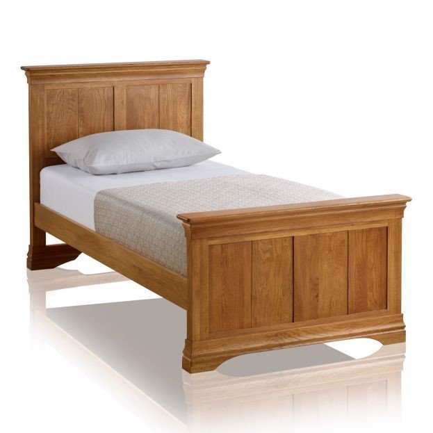 Mẫu giường đơn 1m bằng gỗ tự nhiên