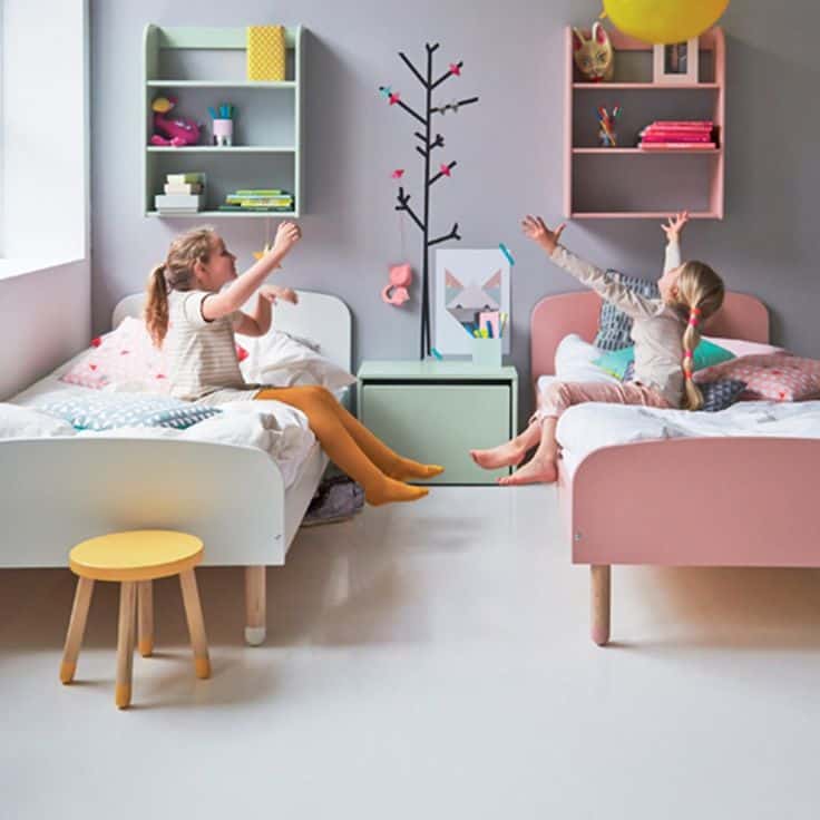 Giường đơn gỗ trẻ em thiết kế cơ bản