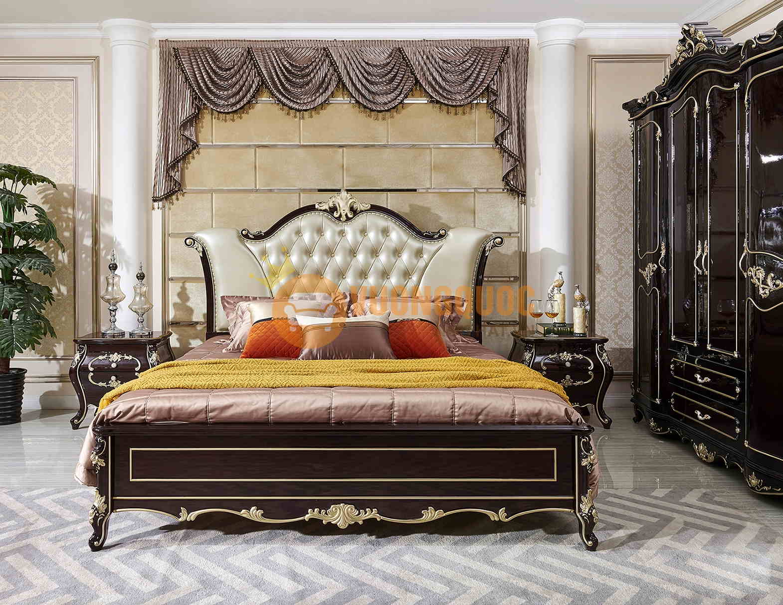 Giường ngủ phong cách tân cổ điển
