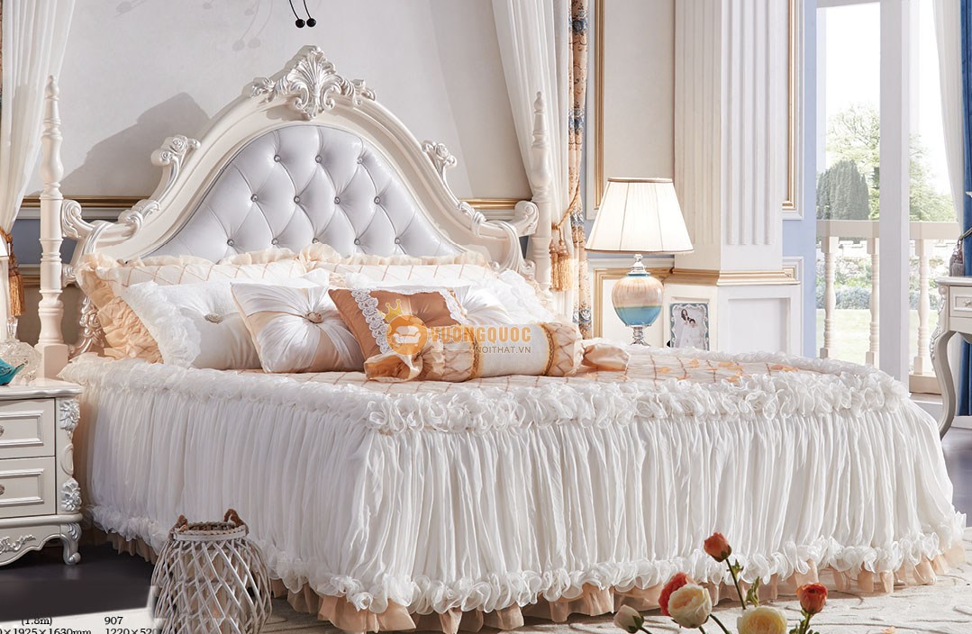 Mẫu giường cưới cổ điển lãng mạn  
