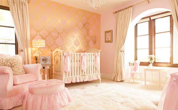 Mẫu phòng ngủ trẻ sơ sinh công chúa