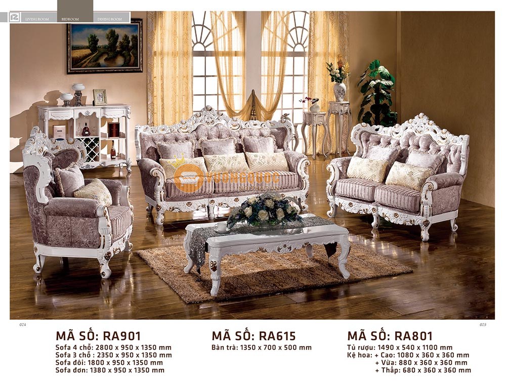Sofa phòng khách hiện đại giá từ 70 - 100 triệu đồng 