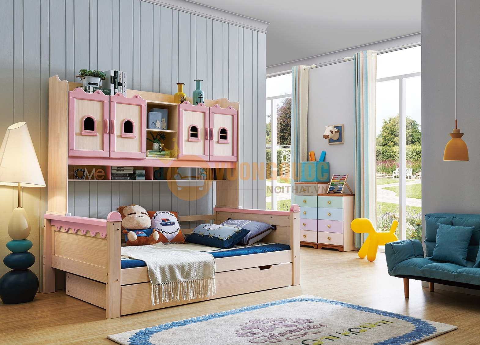 Tuyển tập TOP 5 mẫu giường tầng trẻ em gỗ công nghiệp ấn tượng nhất