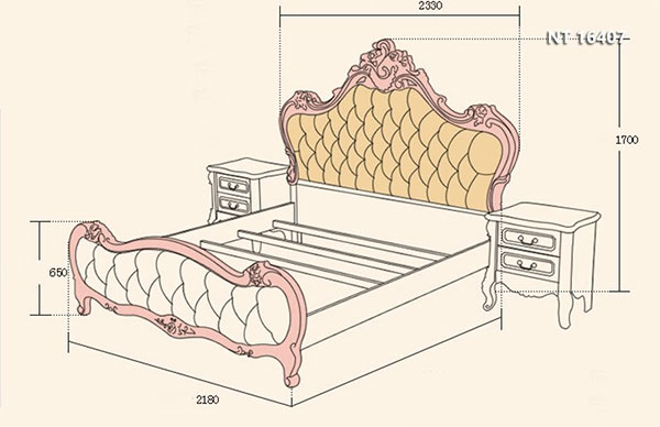 Kích thước giường ngủ cho bé giường King size 