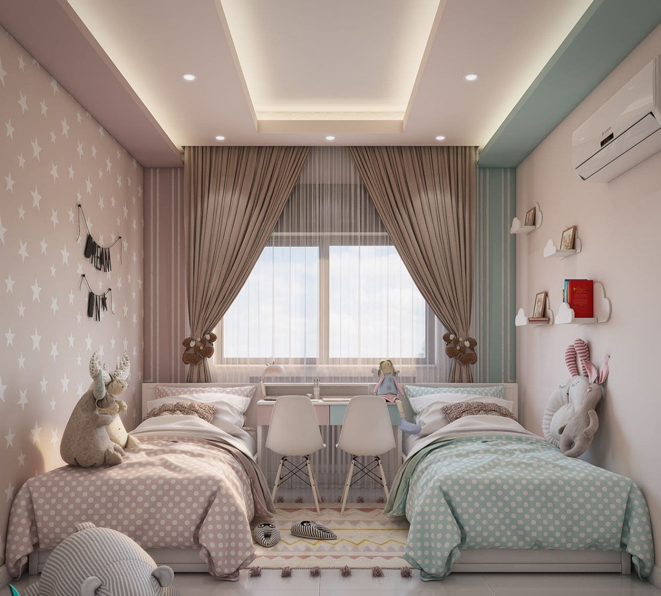 Thiết kế phòng ngủ cho bé trai và bé gái đầy tinh tế 