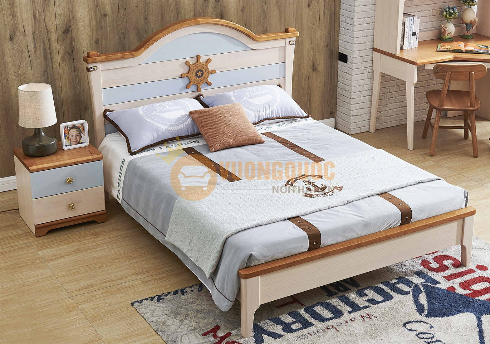 Giường ngủ bằng gỗ tự nhiên cao cấp 